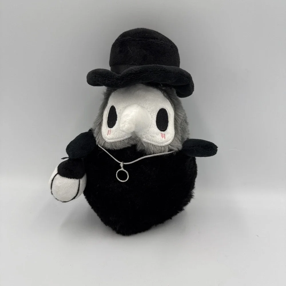Halloween Plague Doctor Soft Plush Decoration 20cm Spooky Goth Creepy